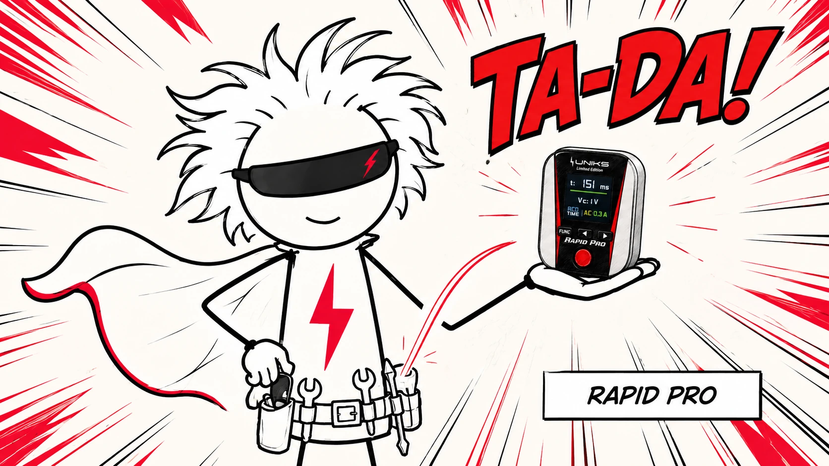 Nik presenta il piccolo RapidPro nel palmo della mano